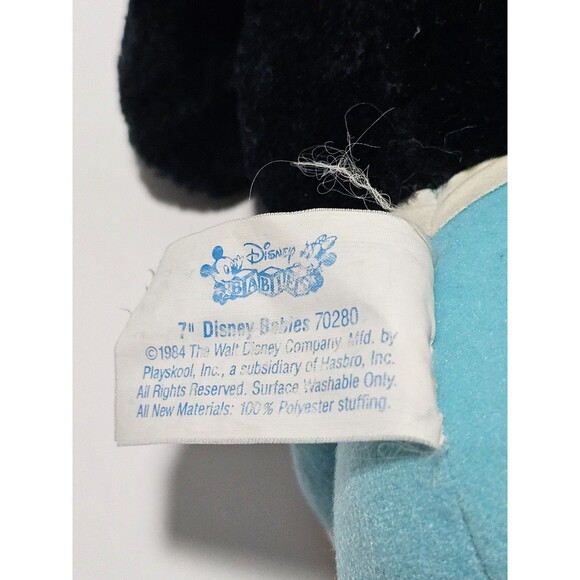 Vintage Disney Babies Mickey Mouse Plush 7" Playskool Stuffed Animal Toy - Picture 3 of 7
